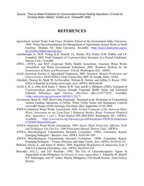 Project References .